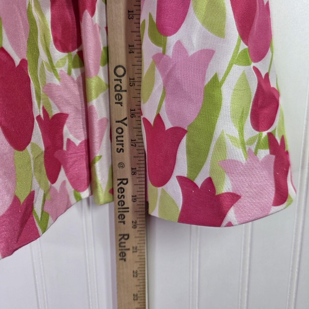 Rare Editions Dress Girls 18M Pink Tulip Floral Fit & Flare Party Spring Easter - Picture 11 of 11